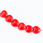 8mm Opaque Red Heart Bead (12 Pcs) #KHL011-General Bead