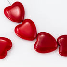 24mm Opaque Red Heart Bead #KHM001-General Bead