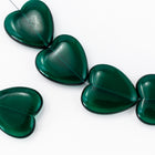 24mm Transparent Emerald Heart Bead #KHM004-General Bead