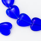 24mm Transparent Sapphire Heart Bead #KHM008-General Bead