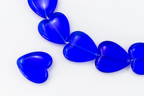 24mm Transparent Sapphire Heart Bead #KHM008-General Bead