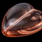 24mm Transparent Rose Heart Bead #KHM009-General Bead