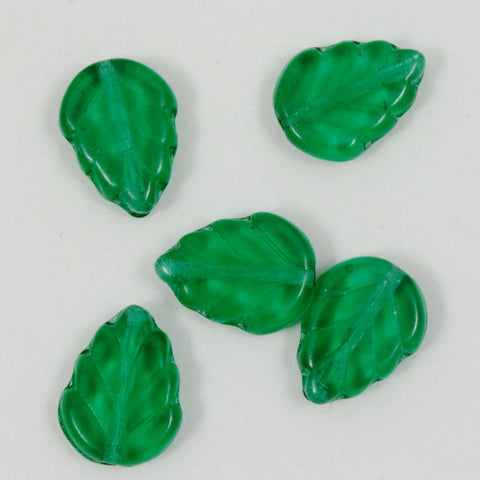8mm x 10mm Emerald Leaf Bead-General Bead