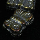 8mm x 10mm Metallic Brown Iris Butterfly Bead (4 Pcs) #KJA001