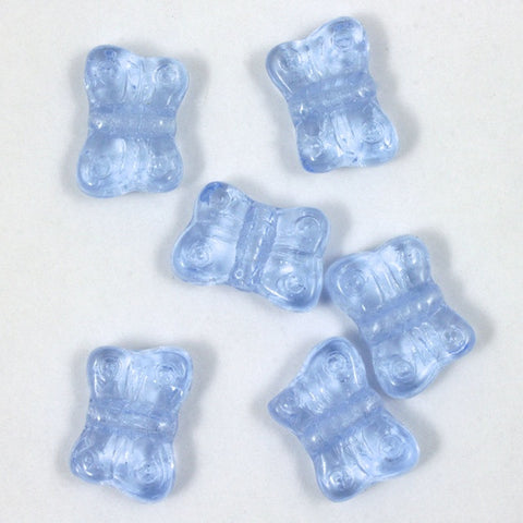 8mm Light Sapphire Glass Butterfly-General Bead