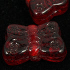 8mm Ruby Glass Butterfly-General Bead