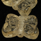 8mm Light Colorado Topaz Glass Butterfly-General Bead