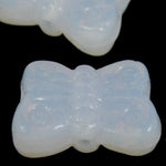 8mm White Opal Glass Butterfly-General Bead