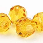 4mm Topaz Faceted Round Preciosa Bead #KKA005-General Bead