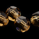 Preciosa 6150 Smoked Topaz Faceted Round Bead (3mm, 4mm, 5mm, 6mm, 8mm)