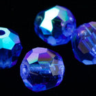 4mm Sapphire AB Faceted Round Preciosa Bead #KKA019-General Bead
