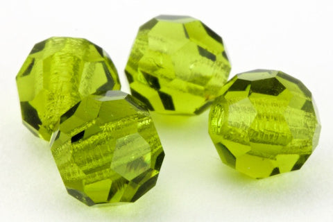 4mm Olivine Faceted Round Preciosa Bead #KKA022-General Bead