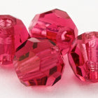 Preciosa 6150 Fuchsia Faceted Round Bead (4mm, 6mm)