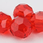 Preciosa 6150 Light Siam Faceted Round Bead (4mm, 5mm, 6mm)