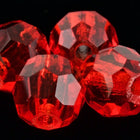 Preciosa 6150 Light Siam Faceted Round Bead (4mm, 5mm, 6mm)