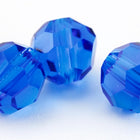 Preciosa 6150 Sapphire Faceted Round Bead (3mm, 4mm, 5mm, 6mm, 8mm)