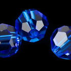 Preciosa 6150 Sapphire Faceted Round Bead (3mm, 4mm, 5mm, 6mm, 8mm)