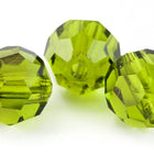 6mm Olivine Faceted Round Preciosa Bead #KKB028-General Bead