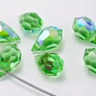 Preciosa 6355 Peridot AB Drop Pendant (10mm, 15mm)