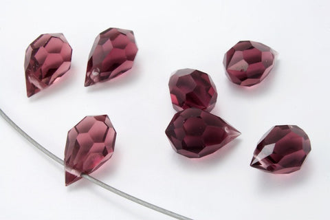 Preciosa 6355 Amethyst Drop Pendant (10mm, 15mm)