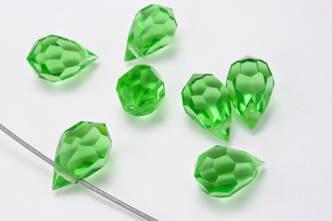 6mm x 10mm Preciosa Peridot Faceted Teardrop-General Bead