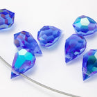 Preciosa 6355 Sapphire AB Drop Pendant (10mm, 15mm)