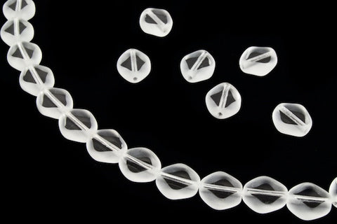 8mm x 10mm Crystal Table Cut Oval Bead (25 Pcs) #KNH301-General Bead