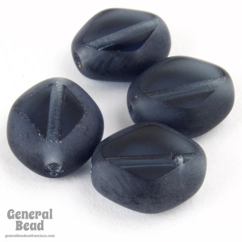 8mm x 10mm Montana Blue Table Cut Oval Bead-General Bead