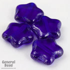 8mm Cobalt Table Cut Star Bead (25 Pcs) #KNH401-General Bead