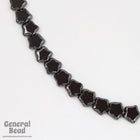 8mm Jet Table Cut Star Bead (25 Pcs) #KNH402-General Bead