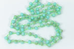 36" Baby Blue 6mm x 8mm Faceted Rondelle Knotted Necklace