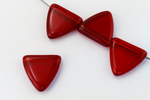9mm Transparent Ruby Triangle Bead #KTB004-General Bead