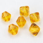 6mm Transparent Topaz Bicone-General Bead