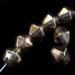 8mm Luster Smoked Topaz Bicone (12 Pcs) #KZE002-General Bead