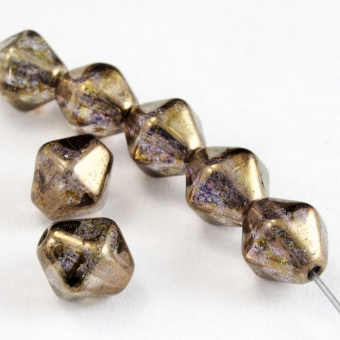 8mm Luster Smoked Topaz Bicone (12 Pcs) #KZE002-General Bead