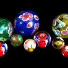 8mm Lampwork Red/Pink Flower Bead #LCE002-General Bead