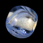 12mm Transparent Light Sapphire/Blue Swirl Lampwork Bead #LCH011-General Bead