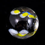 12mm Black/Yellow/Blue Dot Lampwork Bead #LCH026-General Bead