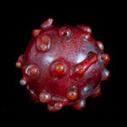 10mm Red Luster Lampwork Spiky Round Bead (10 Pcs) #LCZ002-General Bead