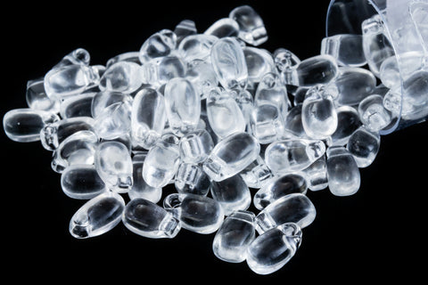 LDP-131 3mm x 5.5mm Transparent Crystal Miyuki Drop Beads-General Bead