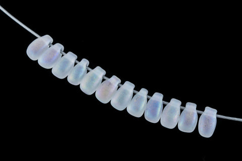 LDP-131FR 3mm x 5.5mm Matte Crystal AB Miyuki Drop Beads-General Bead