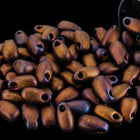 LDP-2005 3mm x 5.5mm Matte Metallic Dark Raspberry Iris Miyuki Drop Beads-General Bead