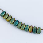 LDP-2008 3mm x 5.5mm Mattte Metallic Patina Iris Miyuki Drop Beads-General Bead