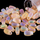 LDP-2132F Matte Transparent Light Peach AB Miyuki Drop Beads-General Bead