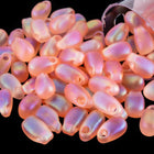 LDP-2133F Matte Transparent Peach AB Miyuki Drop Beads-General Bead