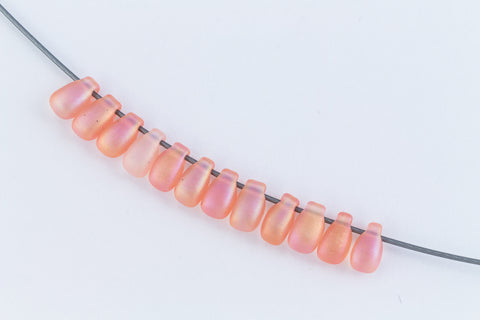 LDP-2133F Matte Transparent Peach AB Miyuki Drop Beads-General Bead