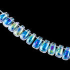 LDP-250 3mm x 5.5mm Transparent Crystal AB Miyuki Drop Beads-General Bead