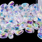 LDP-265 3mm x 5.5mm Transparent Pale Pink AB Miyuki Drop Beads-General Bead