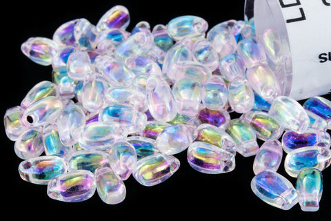 LDP-265 3mm x 5.5mm Transparent Pale Pink AB Miyuki Drop Beads-General Bead