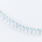 LDP-271 3mm x 5.5mm Mint Green Lined Crystal AB Miyuki Drop Beads-General Bead